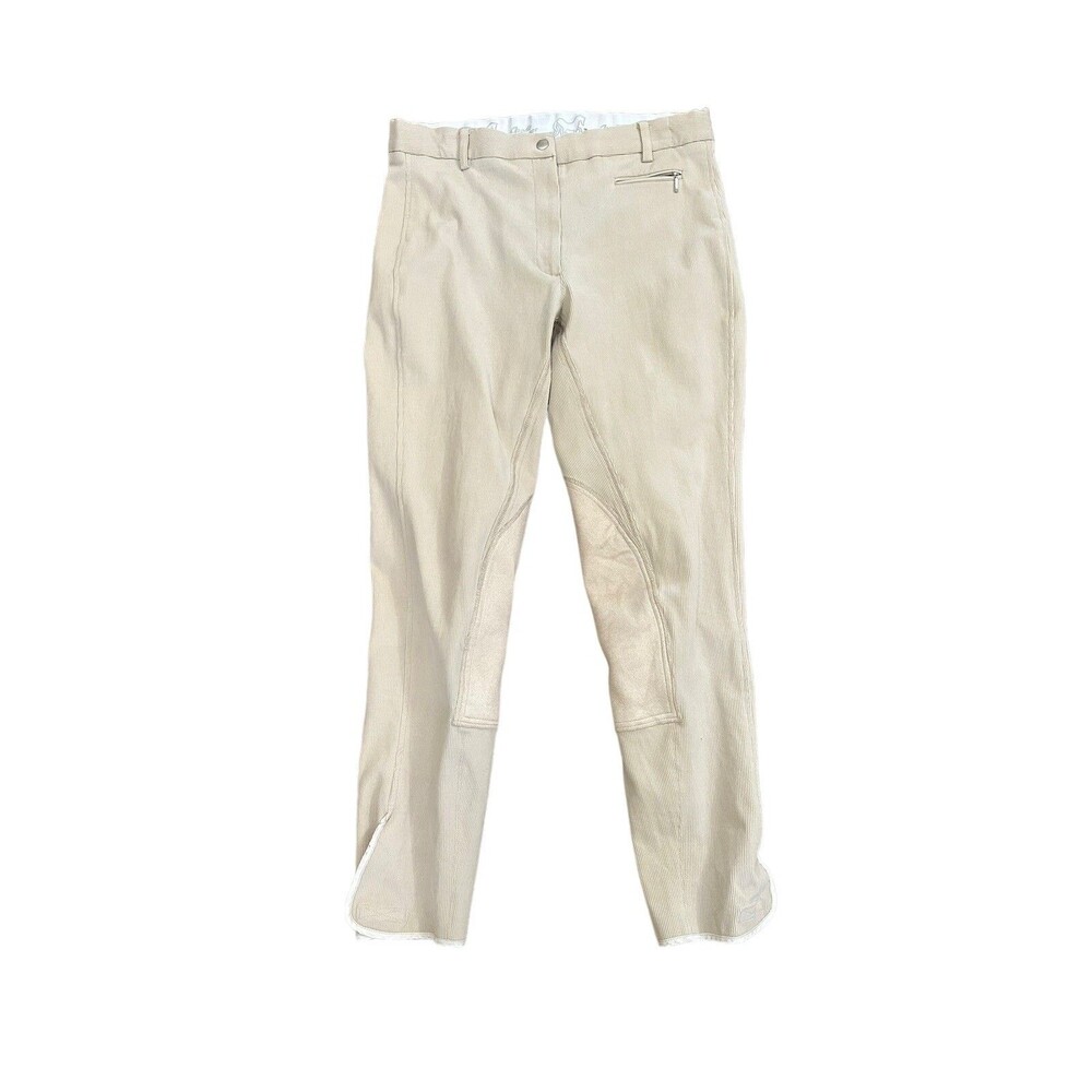 Goode Rider Breeches Riding Pants Womens 32L Khaki